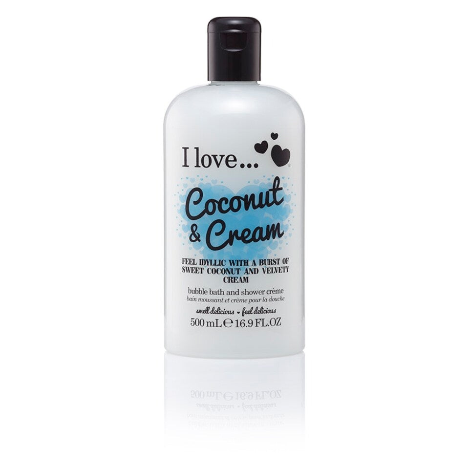 I Love Bubble Bath & Shower Creme Coconut & Cream