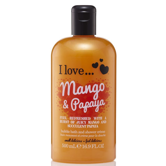I Love Bubble Bath & Shower Creme Mango & Papaya