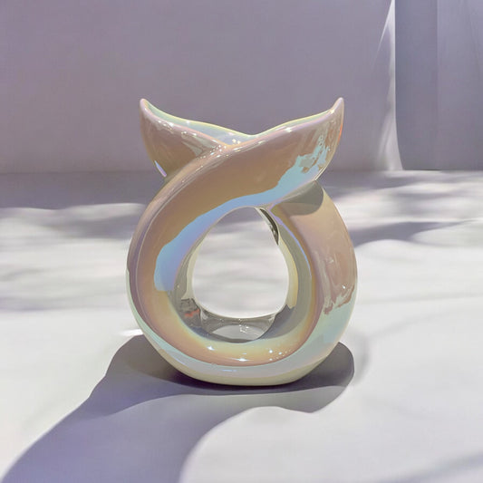 Crossover Ceramic Burner/Melter - White Iridescent