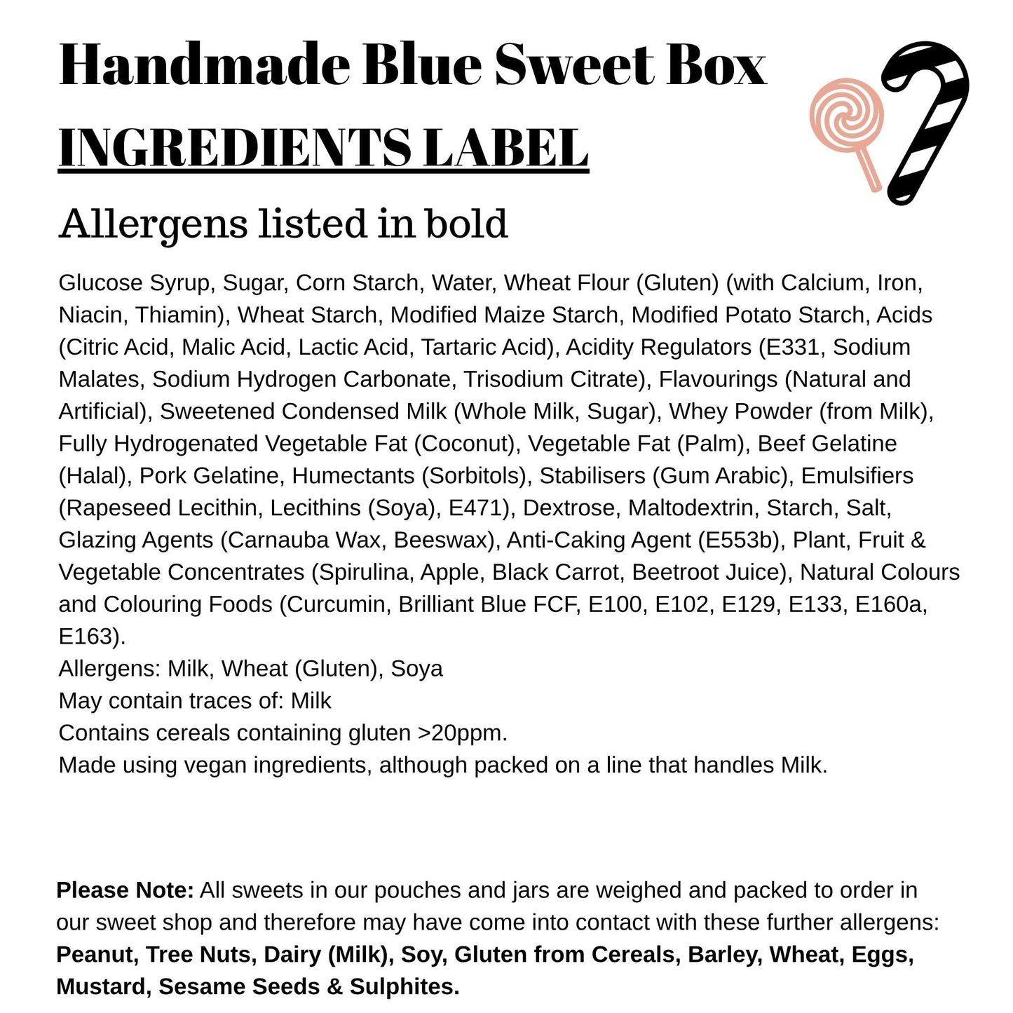 Handmade Blue Sweet Box