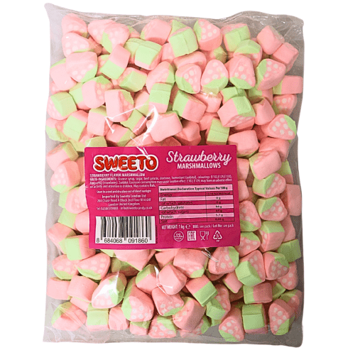 SWEETO STRAWBERRY MARSHMALLOWS 1KG
