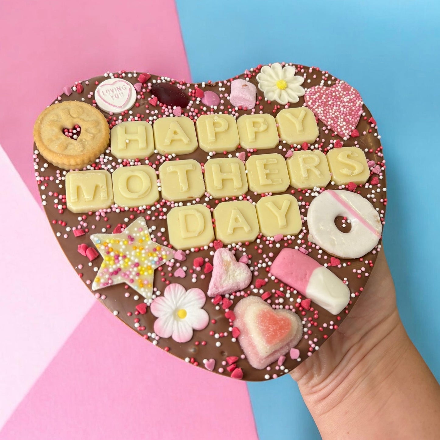 Happy Mothers Day Belgian chocolate heart