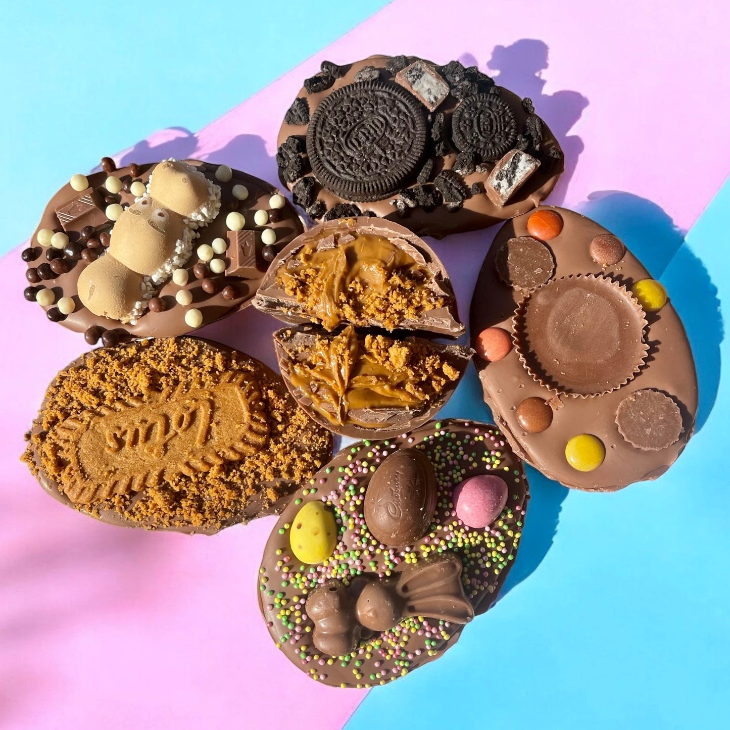 Stuffed Chocolate Half Easter Egg