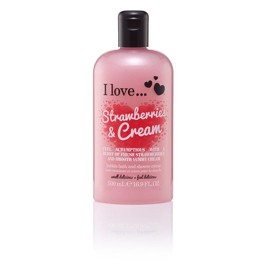 I Love Bubble Bath & Shower Creme Strawberries & Cream