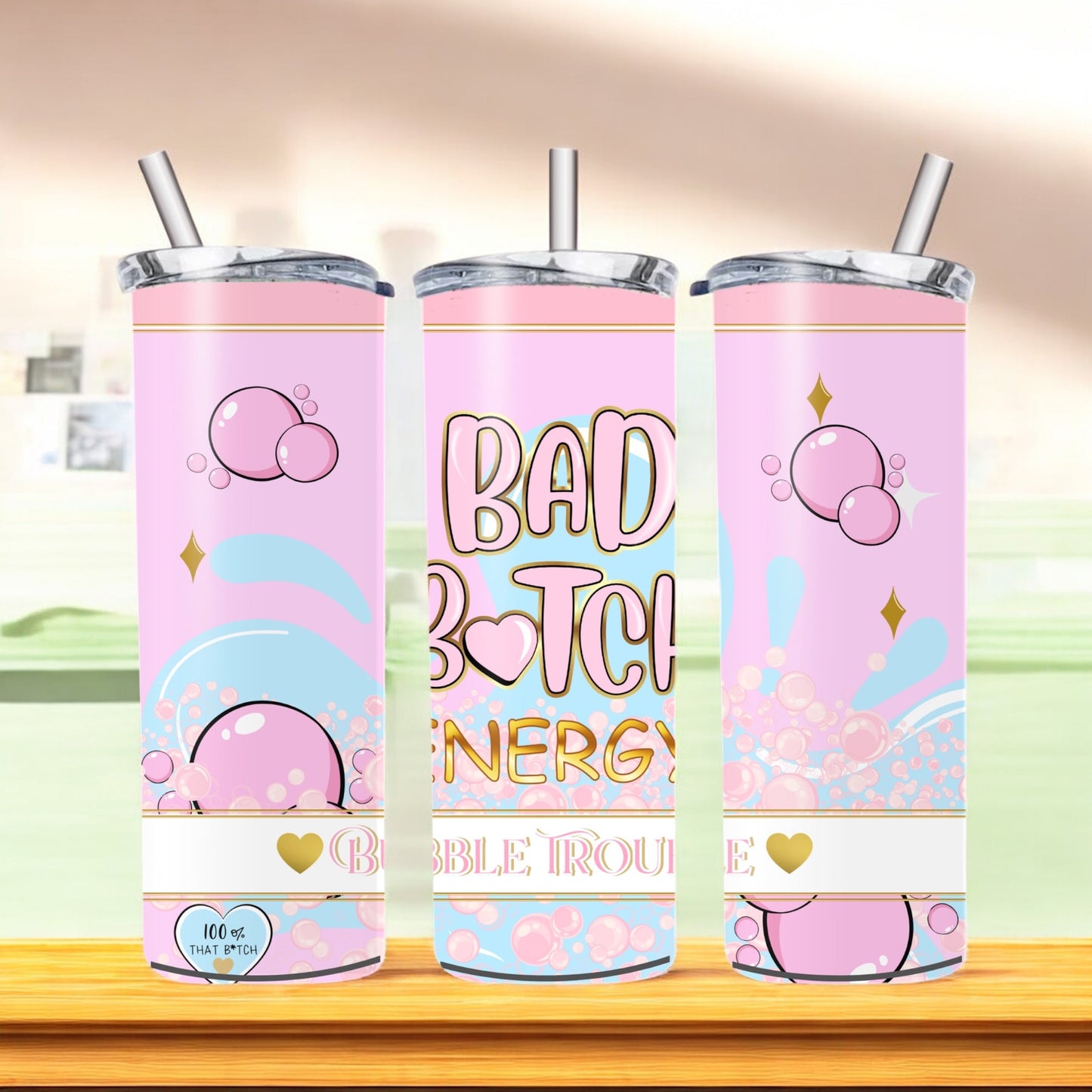 Bad B energy 20oz tumblers