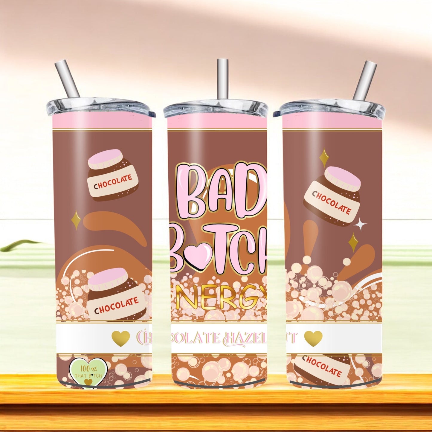 Bad B energy 20oz tumblers